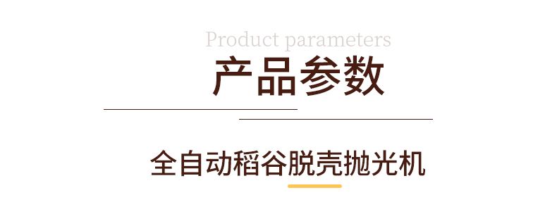 全自動稻谷脫殼拋光加工成套設(shè)備